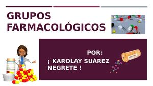 GRUPPOS FARMACOLÓGICOS