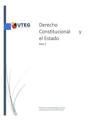 Derecho Constitucional y el Estado