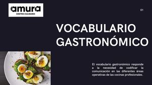 Vocabulario Gastronómico