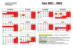 Calendari 2021 2022 Modificat