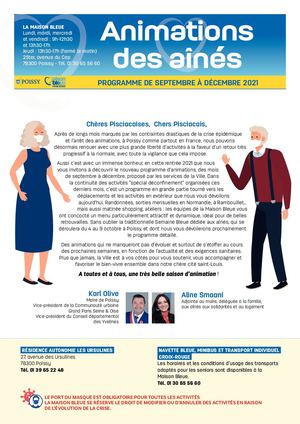 Maison Bleue - Sept Dec 2021