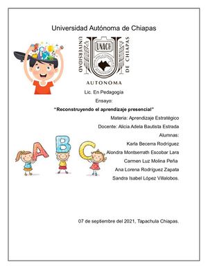“Reconstruyendo El Aprendizaje Presencial”