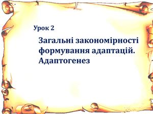 Поняття про преадаптацію та постадаптацію