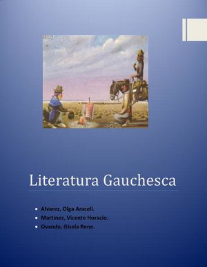 Literatura Gauchesca