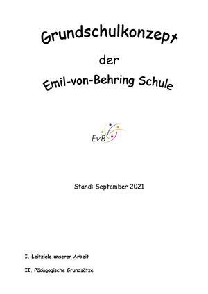 Grundschulkonzept Stand September 2021