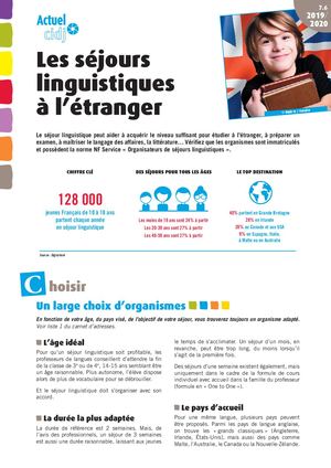 7 6 Les Sejours Linguistiques A L Etranger