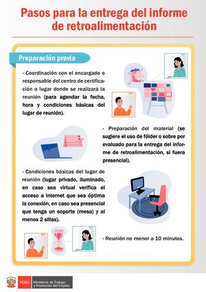 Pasos Para La Entrega Del Informe De Retroalimentación