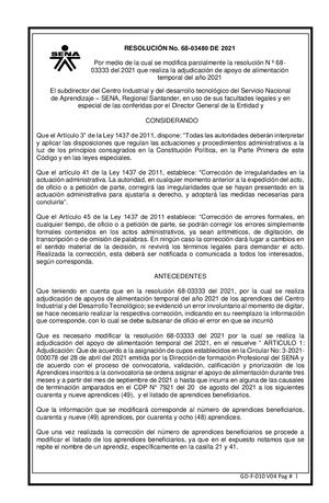 Resolución Aclaratoria Adjudicacion Apoyo De Alimentacion Temporal Fy R