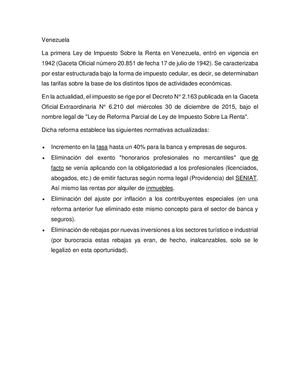 Impuesto Sobre La Renta