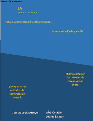 La Comunicación hoy en día