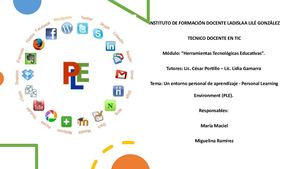 Un Entorno Personal De Aprendizaje Personal Learning Environment (Ple)