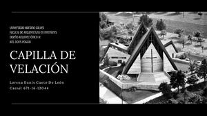 Investigación Capilla De Velación