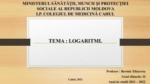 Proiect De Lectie Logaritmi Ro