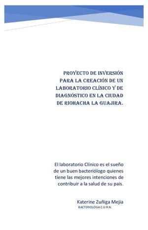 PROYECTO DEL LABORATORIO CLINICO