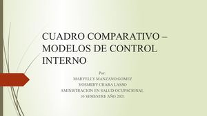Cuadro Comparativo Control Interno
