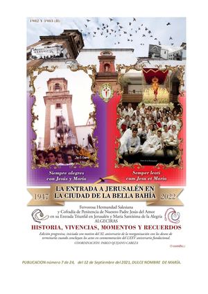 7. 1982 y 1983 (II). LA ENTRADA A JERUSALEN EN LA CIUDAD DE LA BELLA BAHÍA.12/09/2021