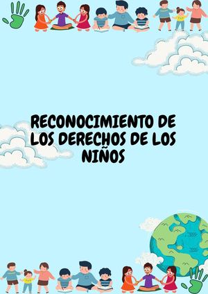 Reconocimiento De Los Derechos De Los Niños (3)