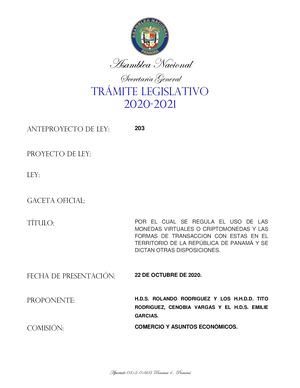 Ley De Cripto Panama