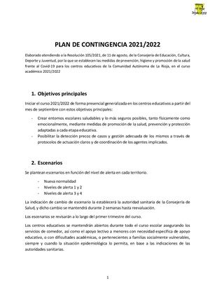 Plan De Contingencia 21-22 CEIP ADCalvete
