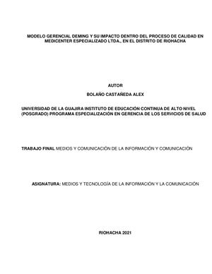 Medios Y Comunicación De La Información Y Comunicación