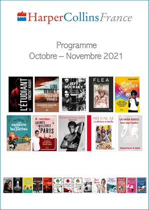 Programme Octobre - Novembre 2021 - HarperCollins