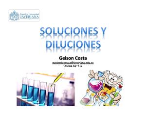 Soluciones y DIluciones