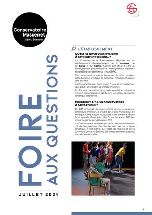Conservatoire Massenet FAQ