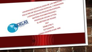 Metodo Del Picado Psicomotricidad