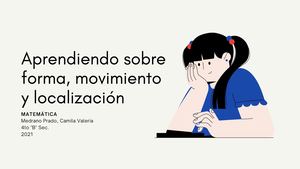 Aprendiendo Sobre Forma, Movimiento Y Localización - Camila Medrano