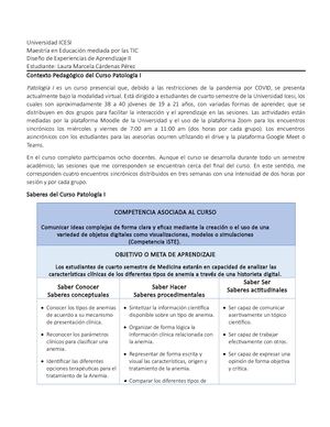 Integración De Tic En El Curso Patología I