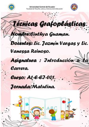 Técnicas Grafoplásticas