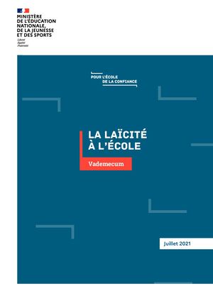 Vademecum Laicite Version Juillet 2021