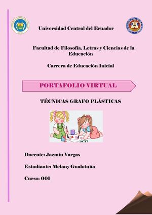 Portafolio Virtual Técnicas Grafo plásticas