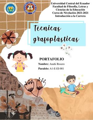 Portafolio: Técnicas Grafoplásticas