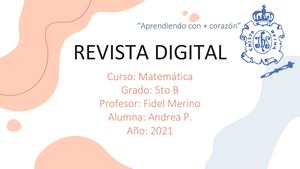 (Pachas Andrea) Revista De Logaritmos