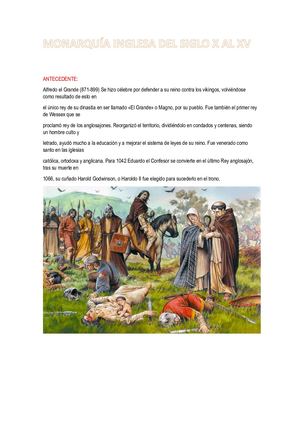 Monarquía Inglesa Del Siglo X Al Xv