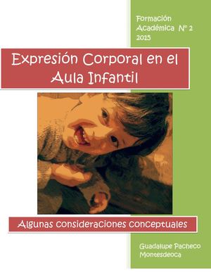 Expresion Corporal En El Aula Infantil