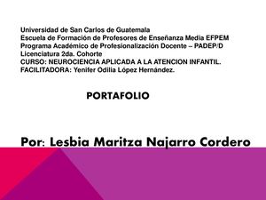 Najarro Lesbia Portafolio