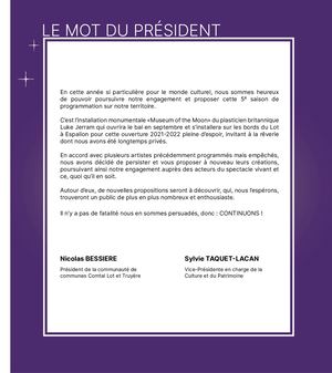 Programme Culturel 2021 2022 Cc Comtal Lot Et Truyère Imp