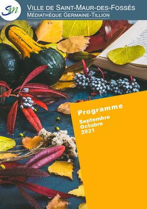 Programme animations - sept-oct 2021