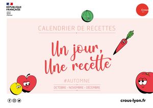 Calendrier Recettes Automne 2021