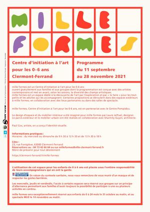 Programme Mille Formes Sept à Nov 2021
