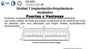 12 Implantación Arquitectura Acabados Puertas Y Ventanas