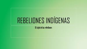 Rebeliones Indígenas