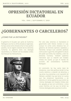 Dictaduras Ecuatorianas