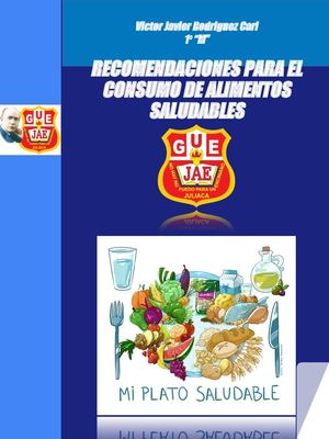 Cartilla De Recomendaciones Para El Consumo De Alimentos Saludables De Victor Javier Rodriguez Cari 1M30