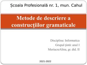 Diagrame Sintactice