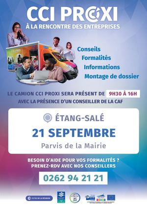 Affiche Rencontre avec les entreprises - CCI PROXI - L'Étang-Salé