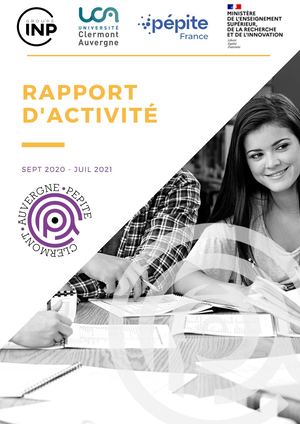 Rapport D'activité 2021 de Clermont Auvergne PEPITE