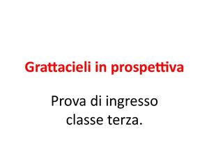 Grattacieli In Prospettiva